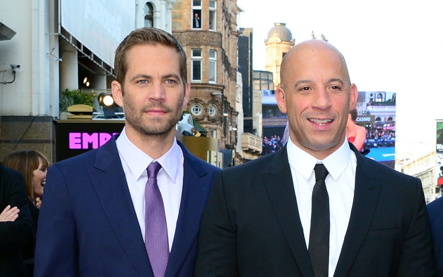 Paul Walker y Vin Diesel en la premiere mundial de 'Fast & Furious 6' en Londres