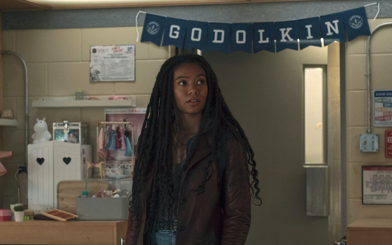 Jaz Sinclair como Marie Moureau en el primer episodio de 'Gen V'.