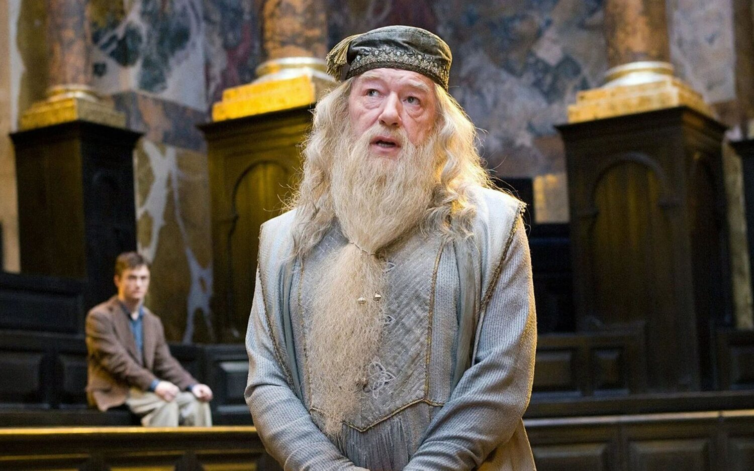 Michael Gambon como Dumbledore en 'Harry Potter'