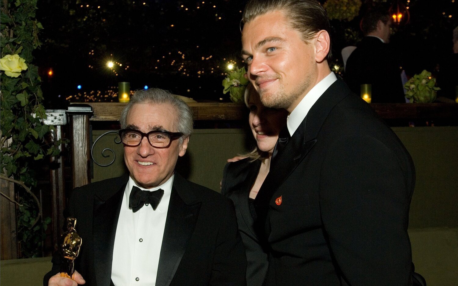 Martin Scorsese y Leonardo DiCaprio en la ceremonia de los Oscar