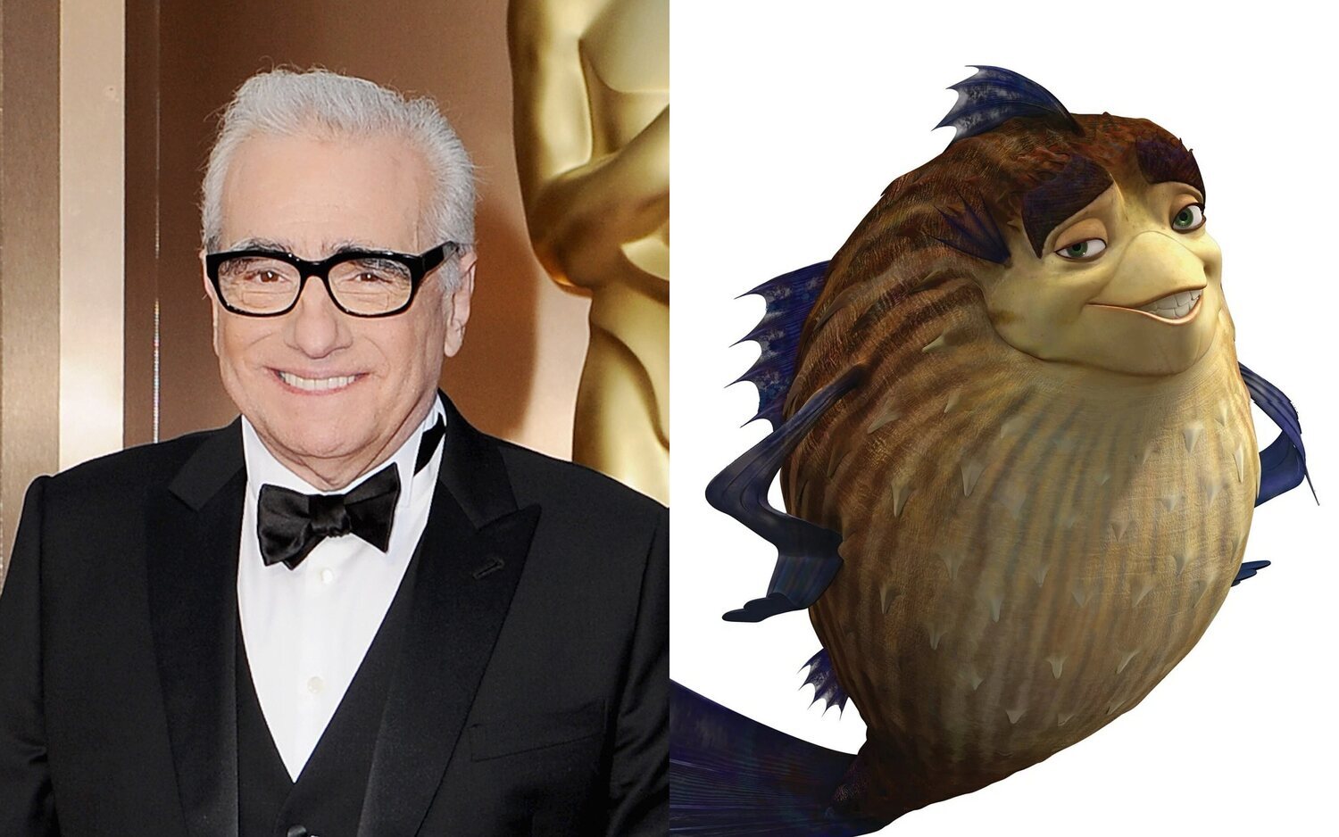 Martin Scorsese en los Oscar 2014 / Sr. Sykes de 'El Espantatiburones'