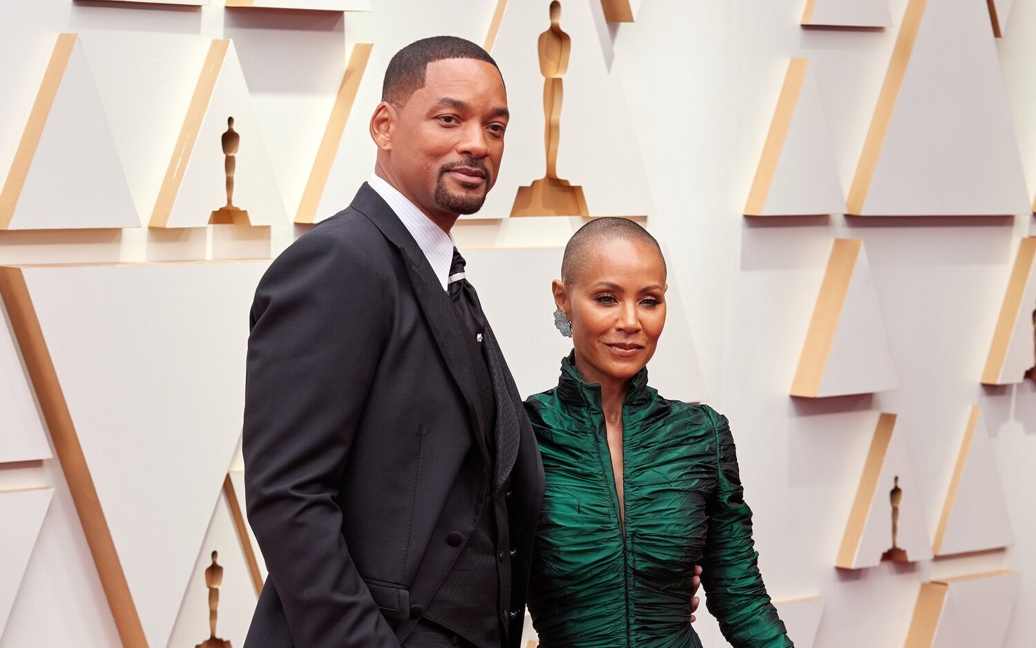 Will Smith y Jada Pinkett Smith durante la gala de los Oscar