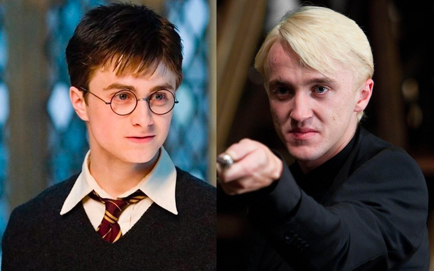 Daniel Radcliffe y Tom Felton en la saga 'Harry Potter'