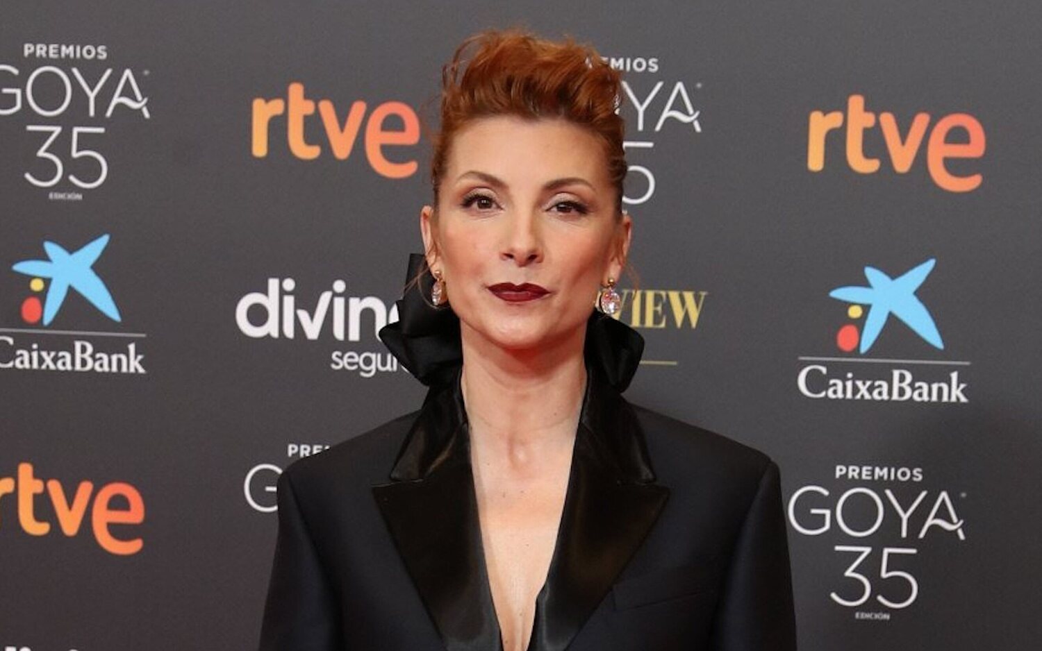 Najwa Nimri en la alfombra roja de la 35 edición de los Premios Goya