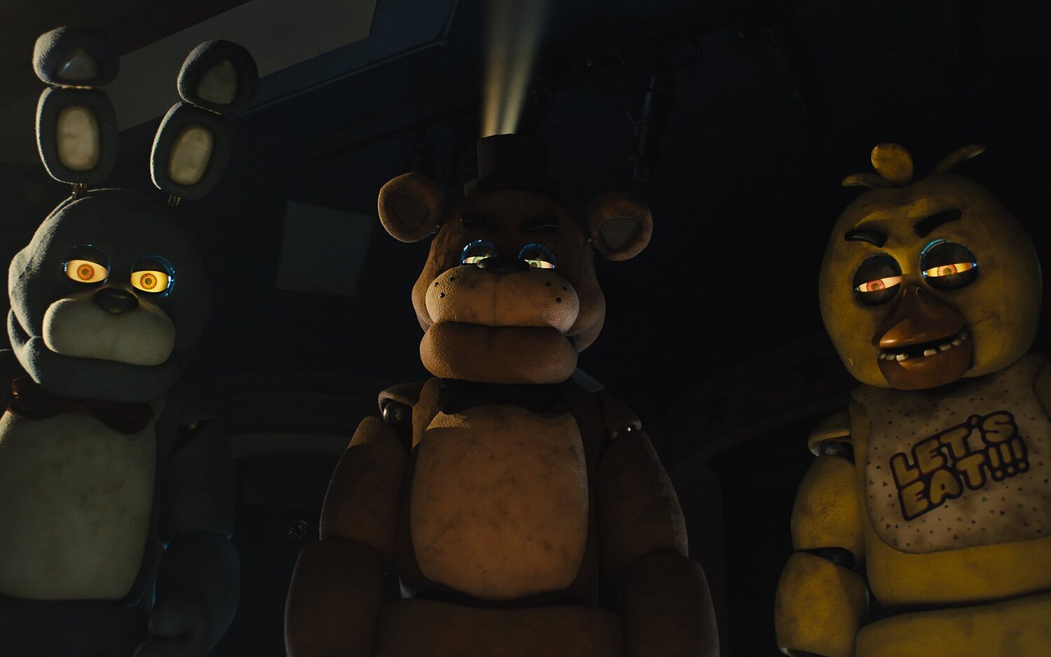 Bonnie, Freddy Fazbear y Chica en 'Five Nights at Freddy's'