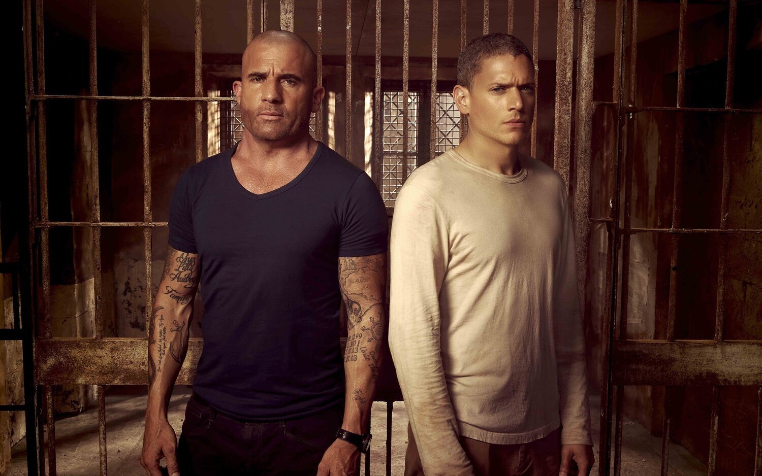 Dominic Purcell y Wentworth Miller en 'Prison Break'