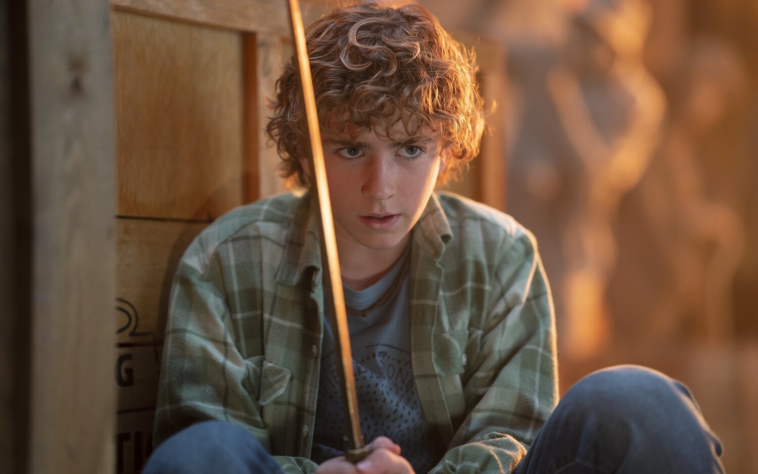 Walker Scobell como Percy Jackson en 'Percy Jackson y los dioses del Olimpo'