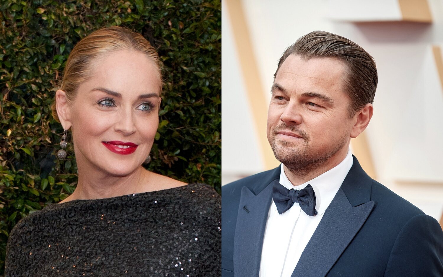 Sharon Stone y Leonardo DiCaprio en los Oscar