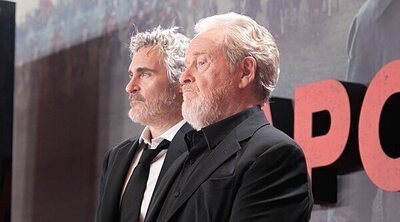 Ridley Scott y Joaquin Phoenix visitan Madrid para presentar 'Napoleón' en el Museo del Prado