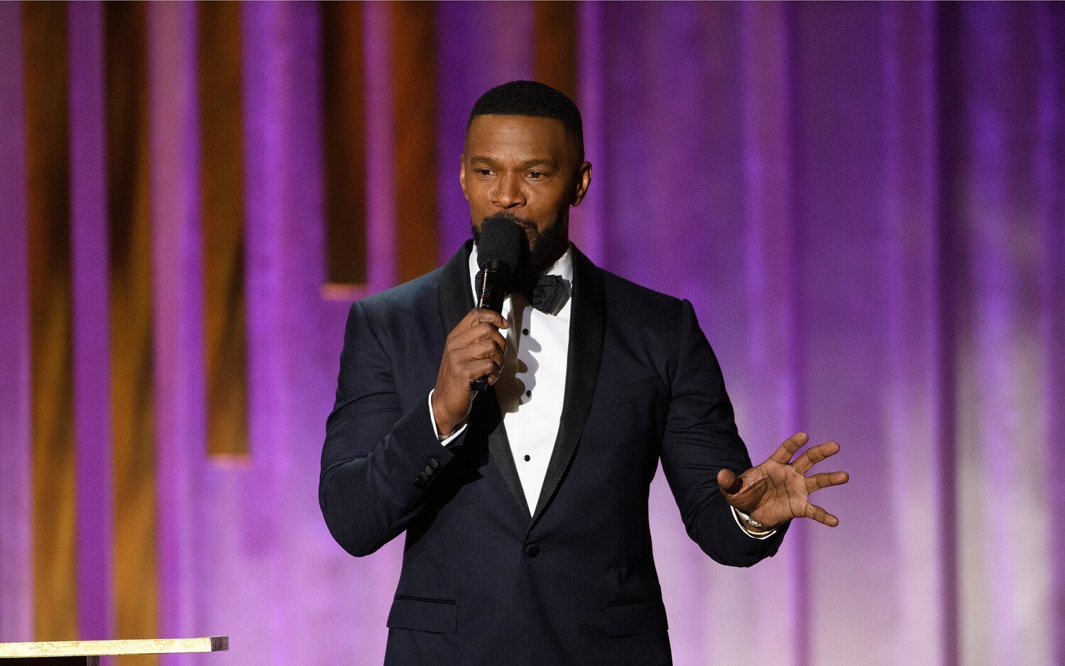 Jamie Foxx en la Gala de los Oscar.