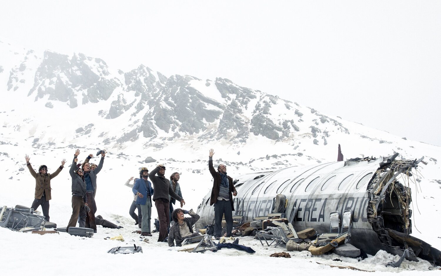 Protagonistas de 'La sociedad de la nieve'