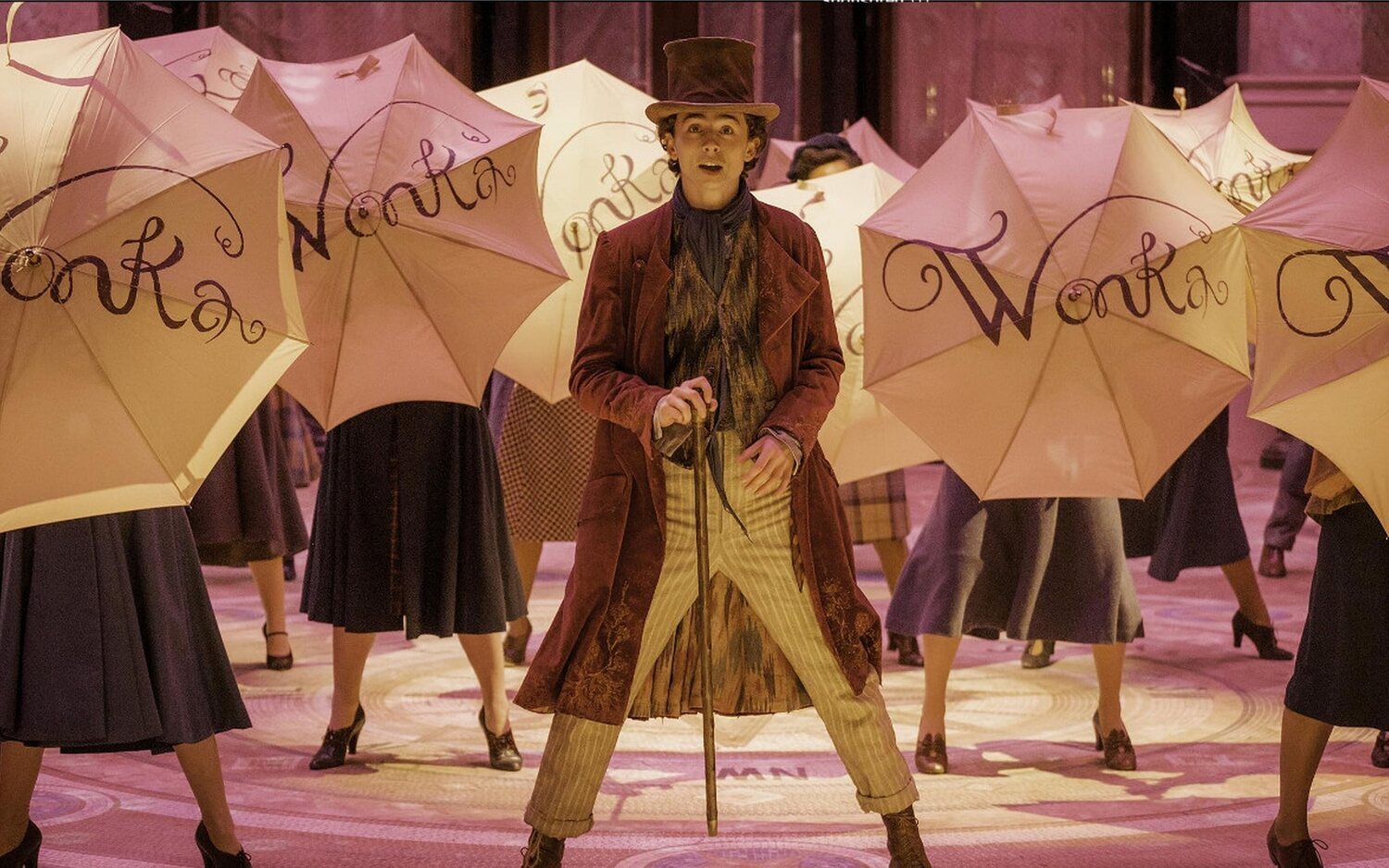 Timothée Chalamet en 'Wonka'.