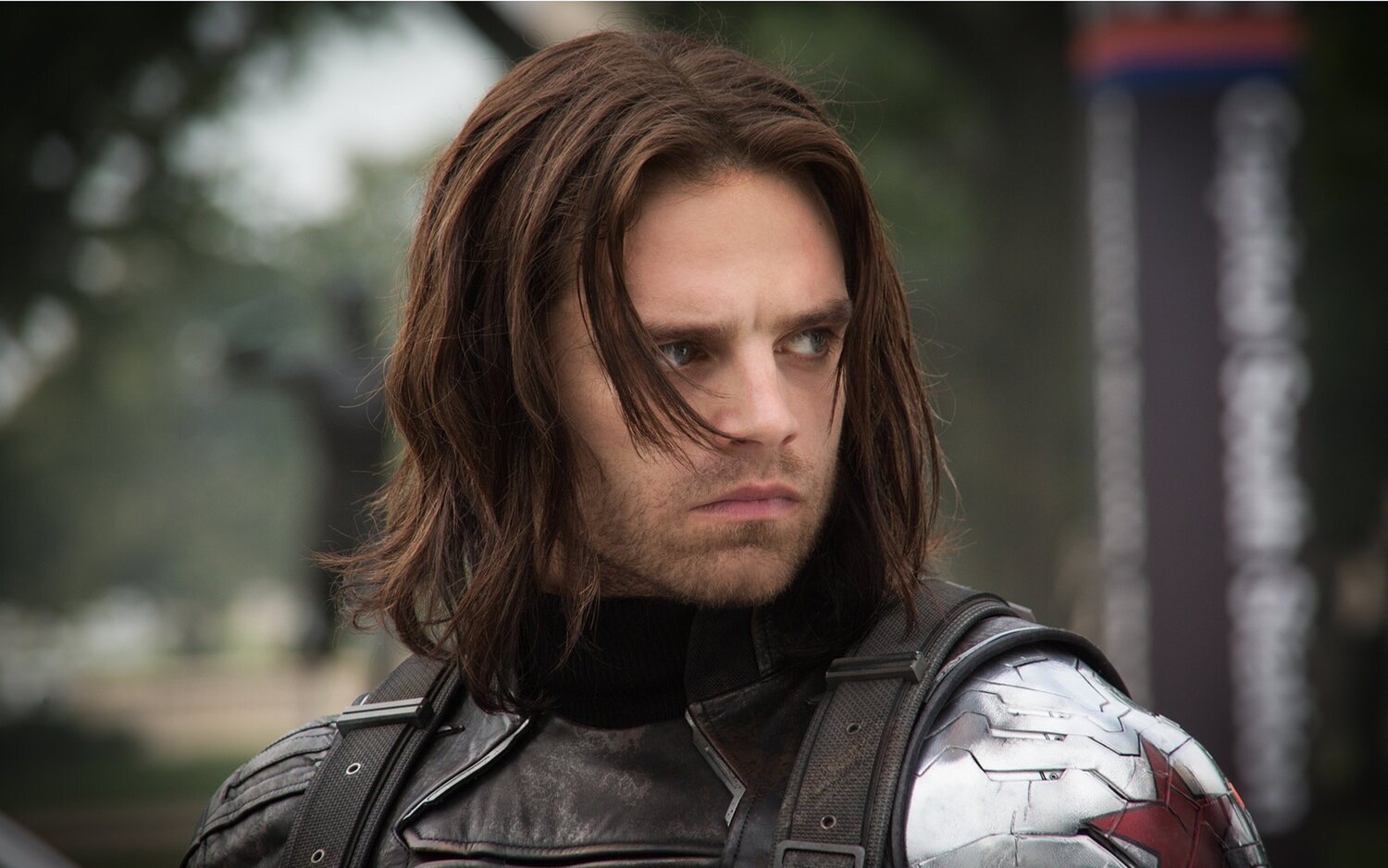 Sebastian Stan como Bucky Barnes en 'Capitán América: El soldado de invierno'