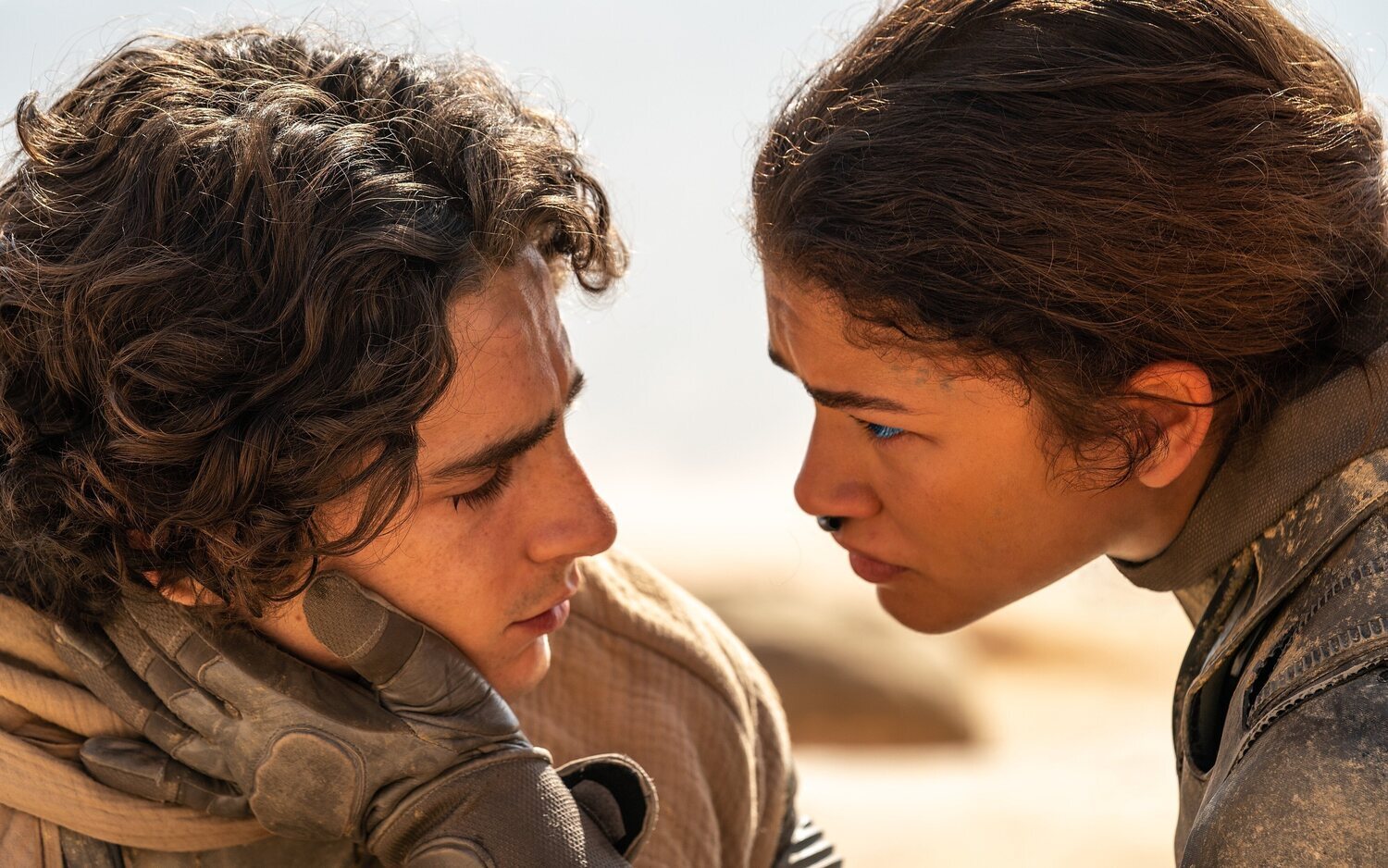 Timothée Chalamet y Zendaya en 'Dune: Parte Dos'