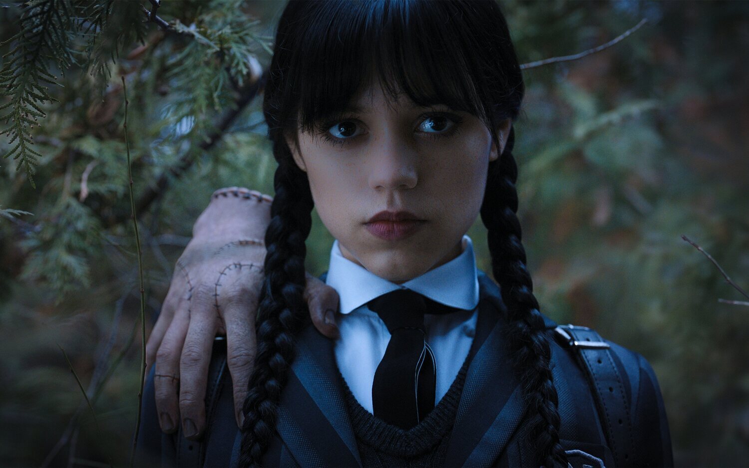 Jenna Ortega en el papel de Miércoles Addams