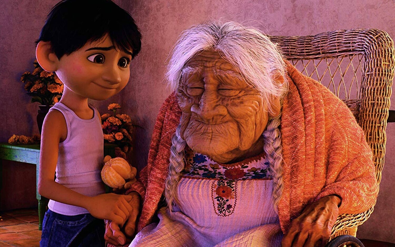 Miguel y Mamá Coco en 'Coco'