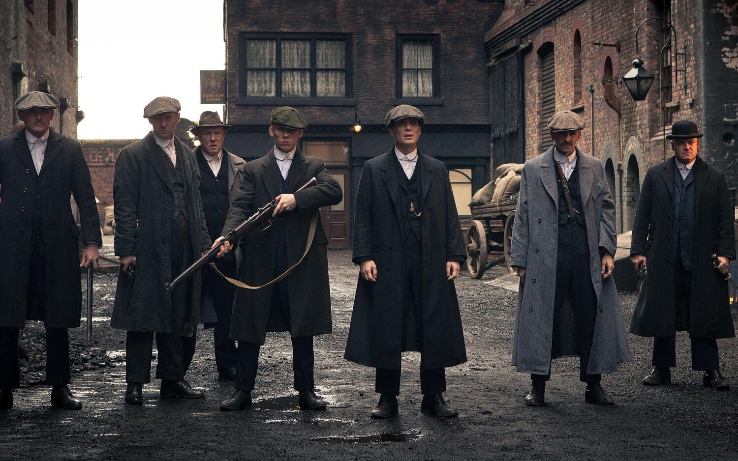 La banda de Thomas Shelby en 'Peaky Blinders'