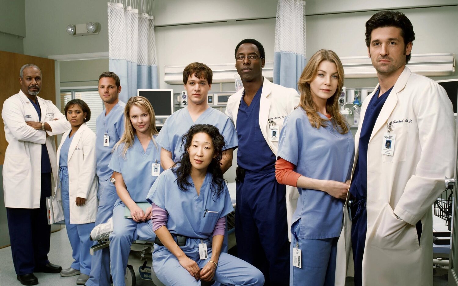 El reparto de 'Anatomía de Grey' en la primera temporada