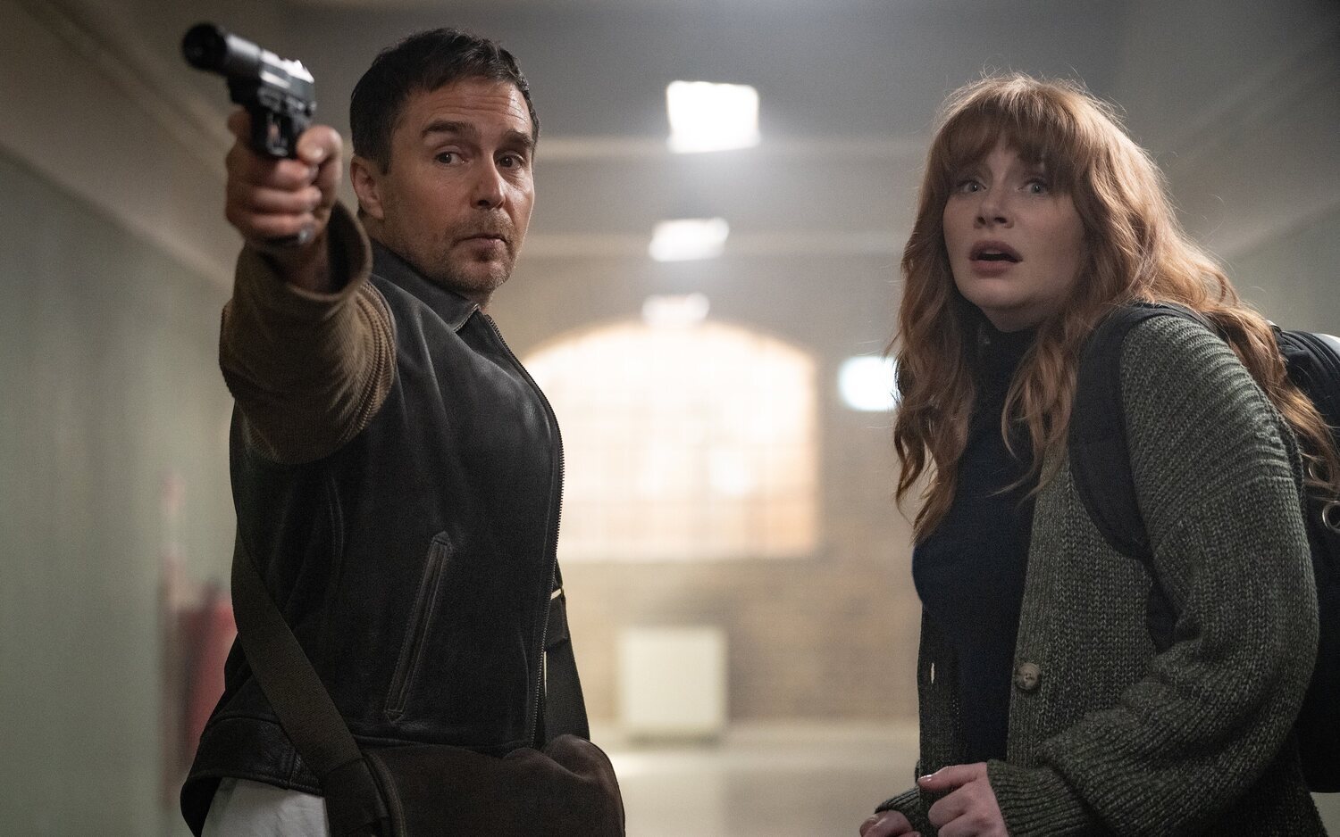 Sam Rockwell y Bryce Dallas Howard en una escena de 'Argylle'