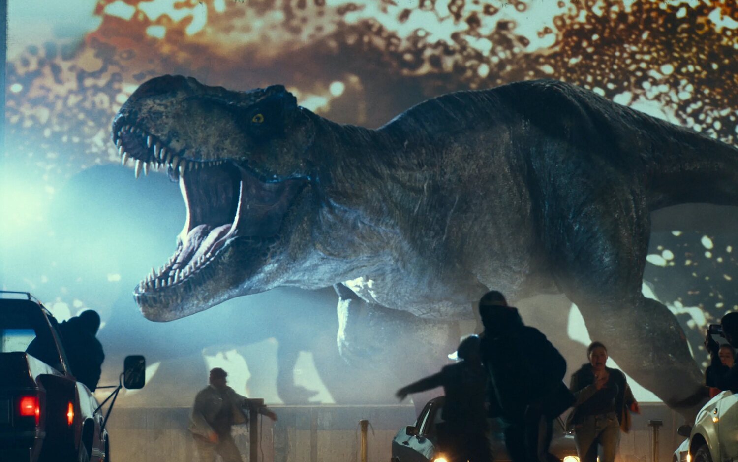 El T-Rex de 'Jurassic World' en un vídeo promocional de 'Jurassic World: Dominion'