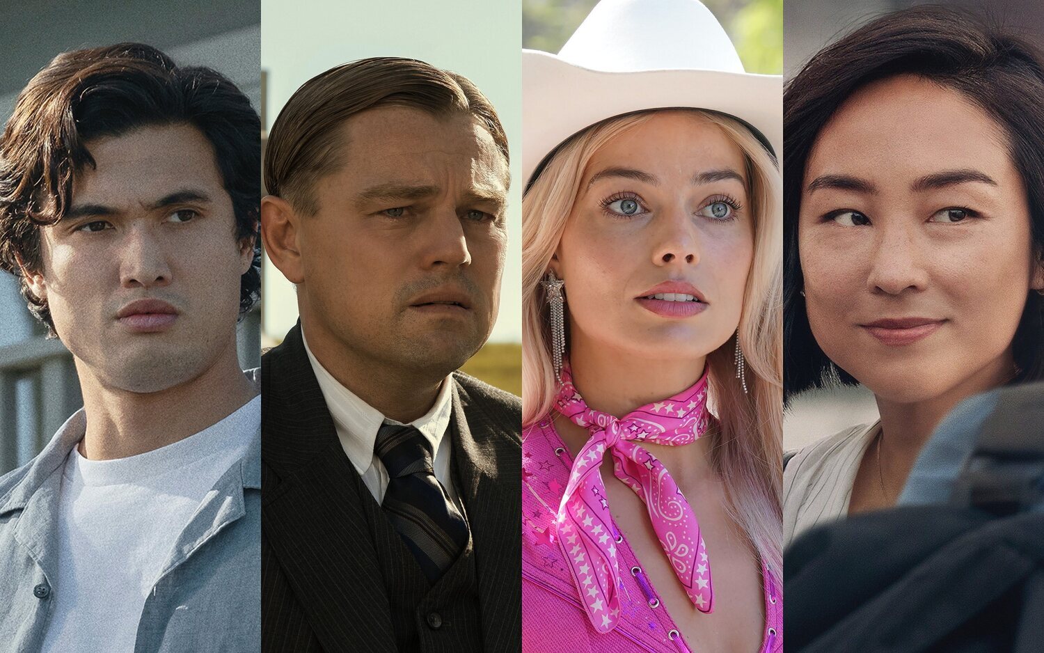 Charles Melton, Leonardo DiCaprio, Margot Robbie y Greta Lee