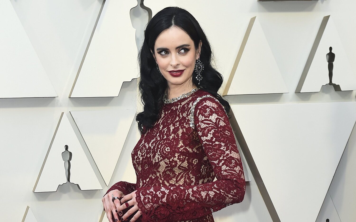 Krysten Ritter en la alfombra roja de los Oscar 2019