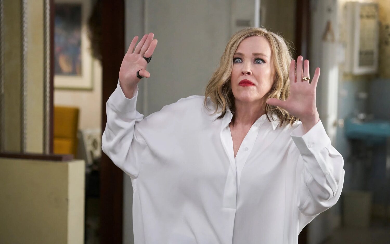 Catherine O'Hara como Moira en 'Schitt's Creek'