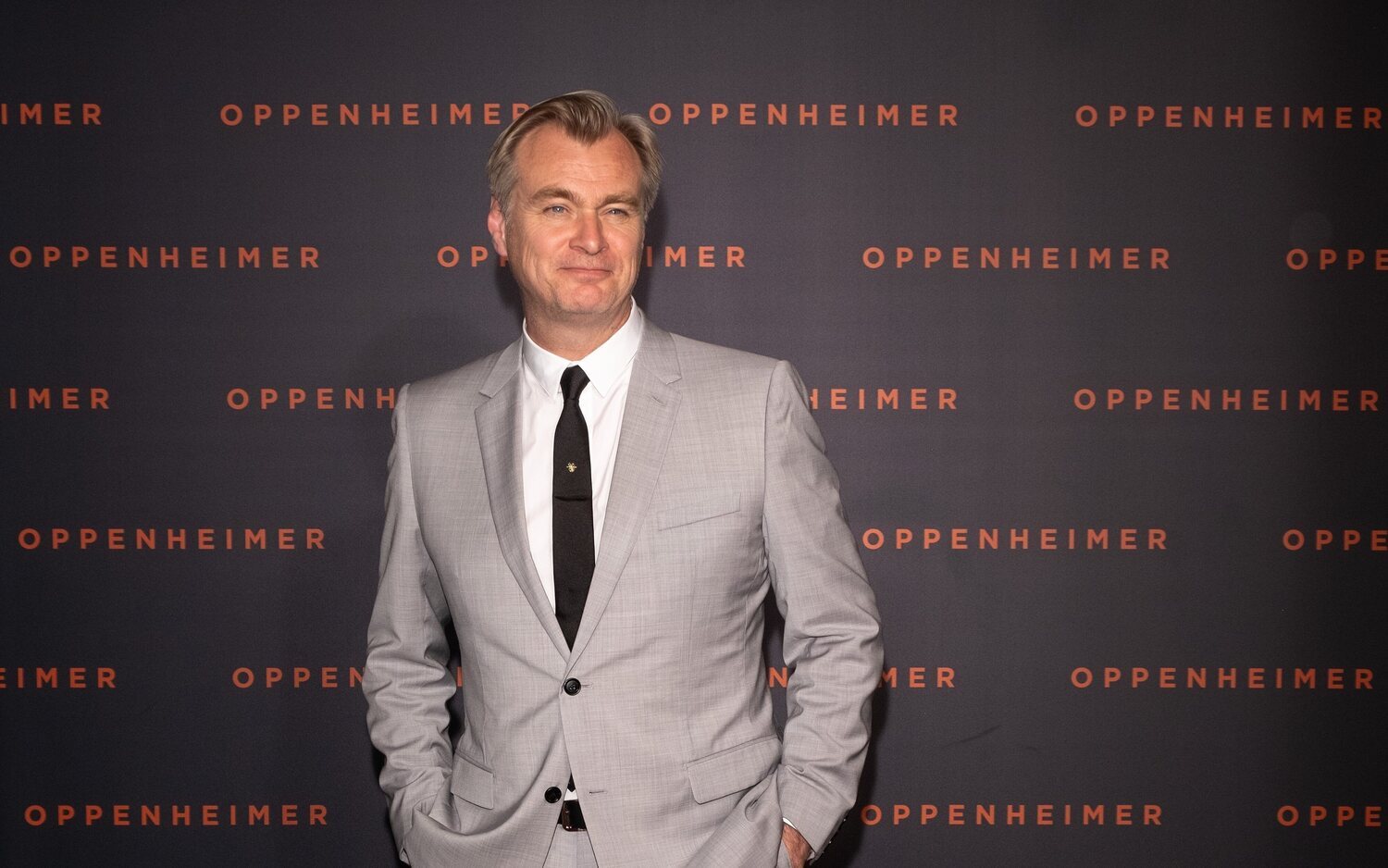 Christopher Nolan durante el tour de promoción de 'Oppenheimer'