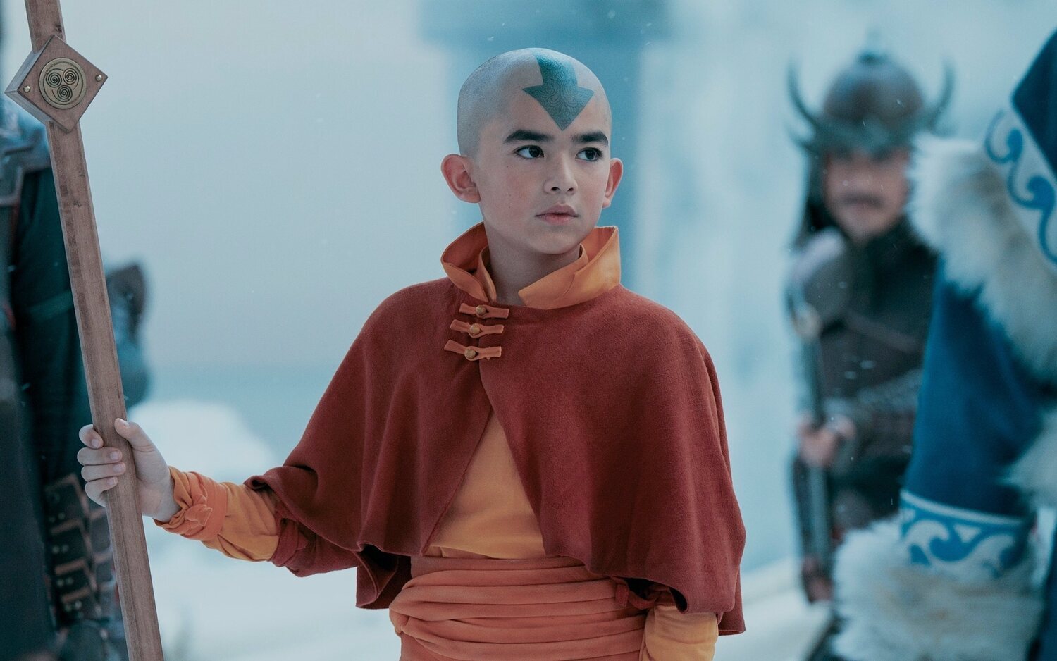 Gordon Cormier como Aang en 'Avatar: La leyenda de Aang'