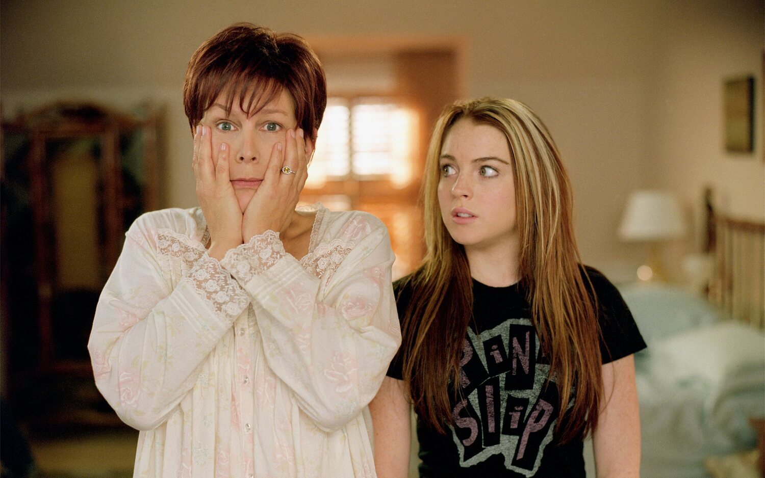 Lindsay Lohan y Jamie Lee Curtis en 'Ponte en mi lugar'