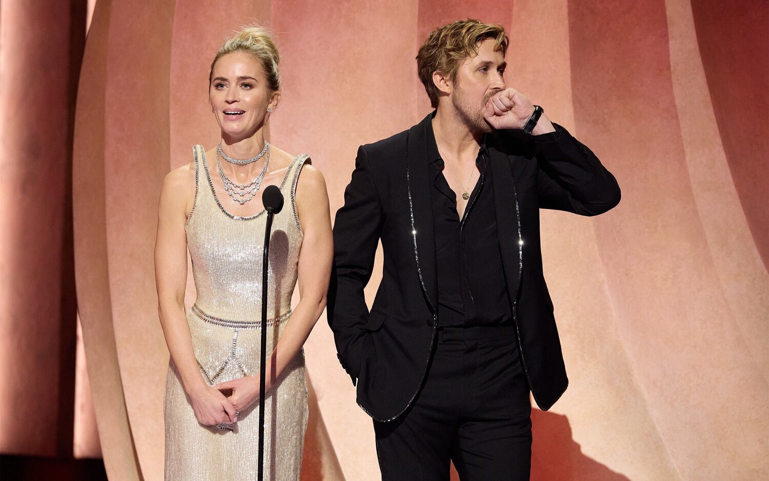 Emily Blunt y Ryan Gosling en los Oscar 2024