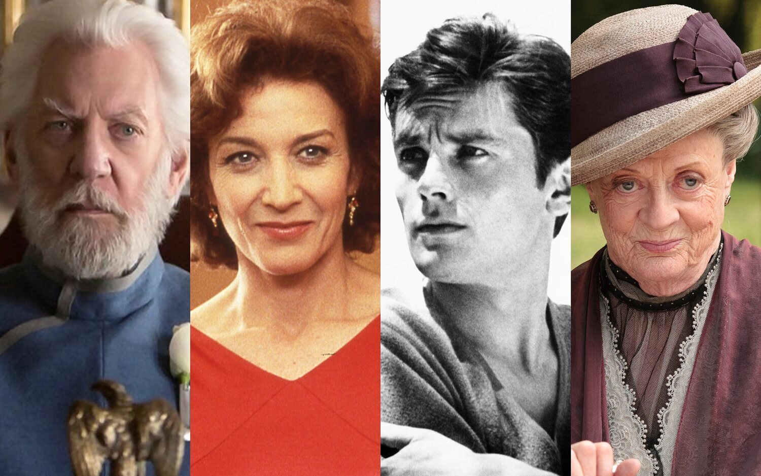 Donald Sutherland, Marisa Paredes, Alain Delon y Maggie Smith