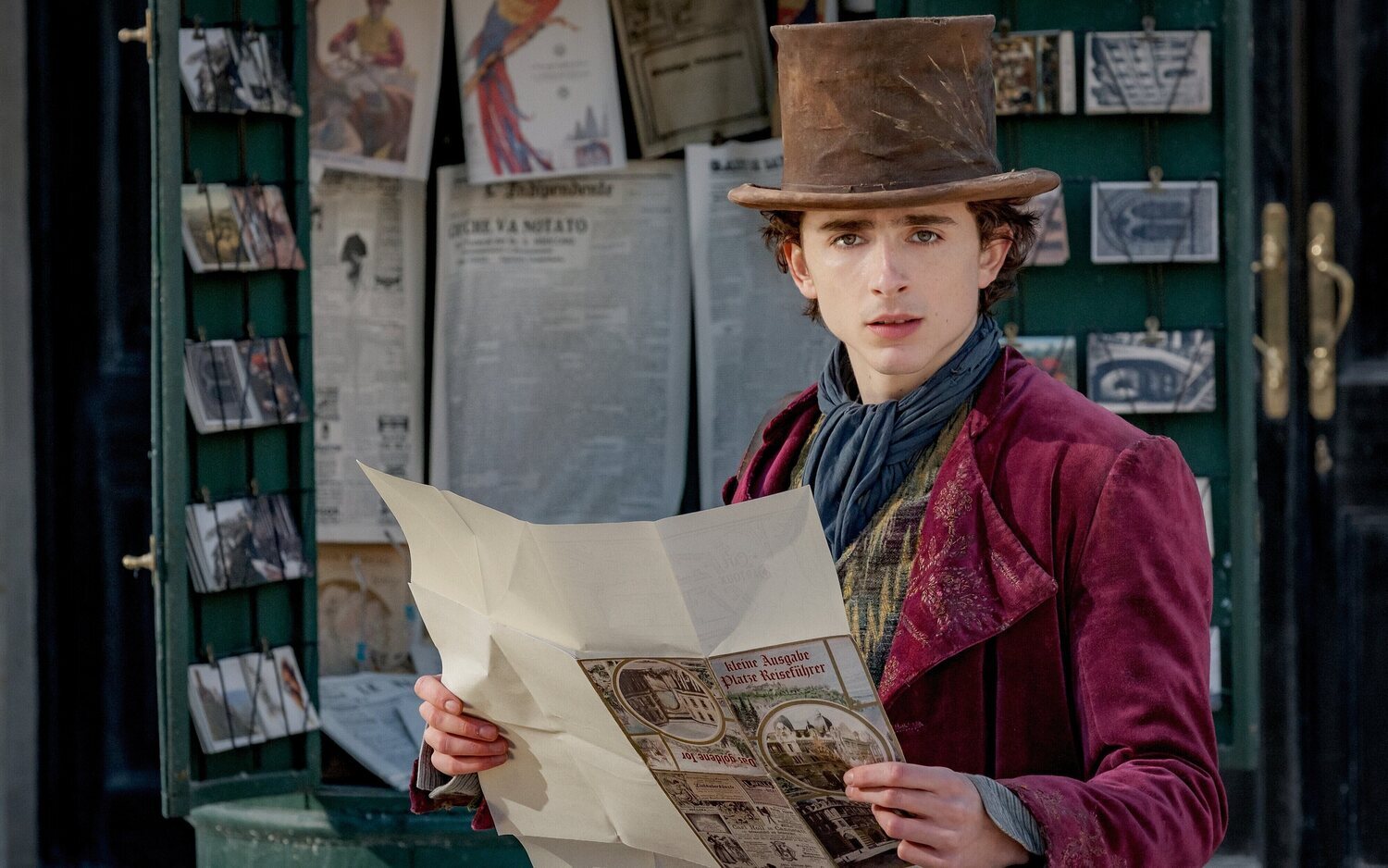 Timothée Chalamet como Willi Wonka en 'Wonka'