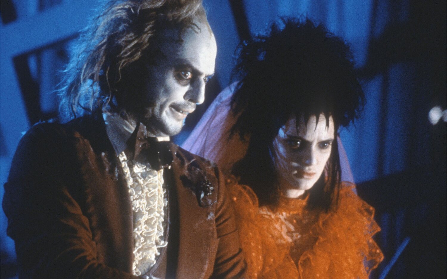 Michael Keaton y Winona Ryder en 'Beetlejuice'