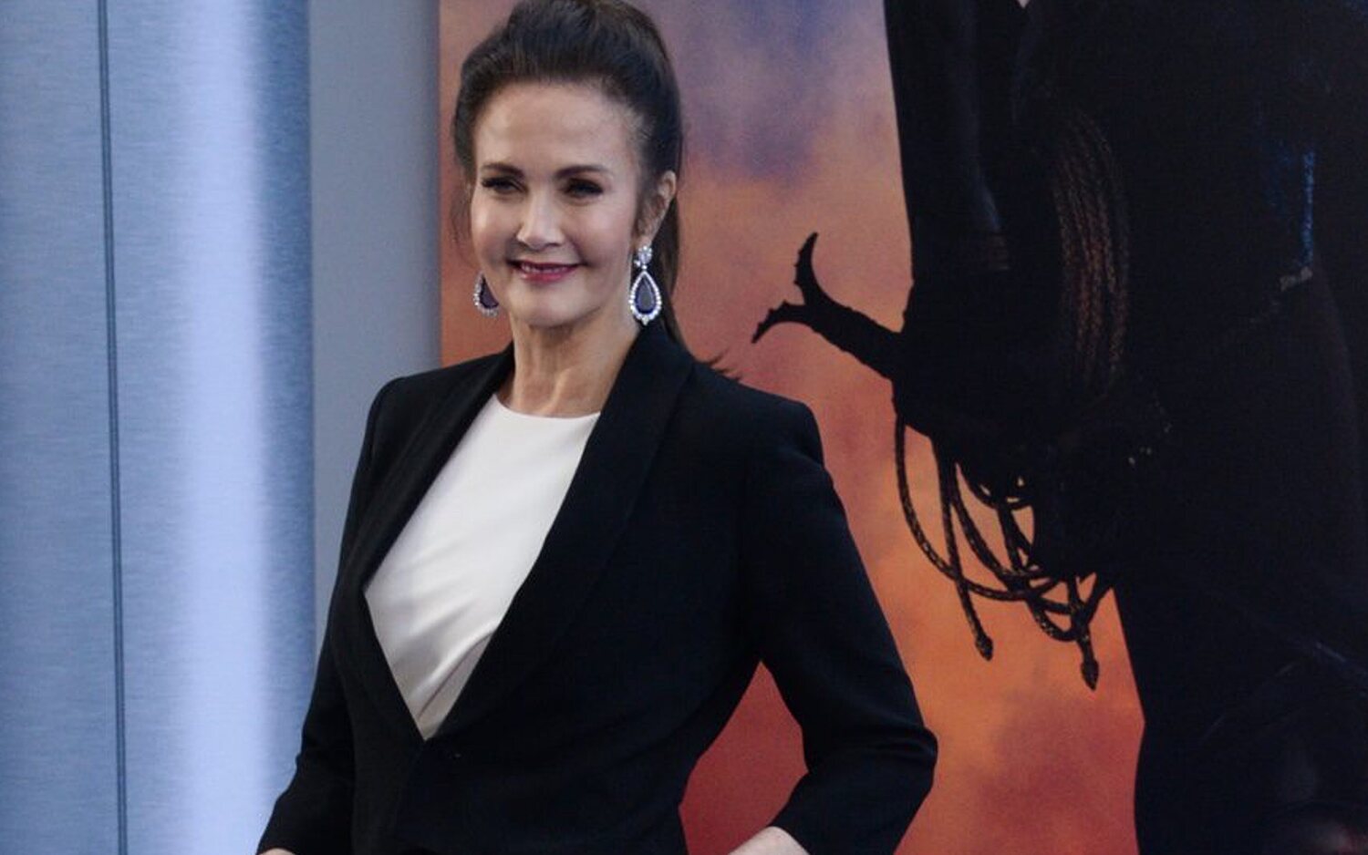 Lynda Carter en la premiere de 'Wonder Woman'