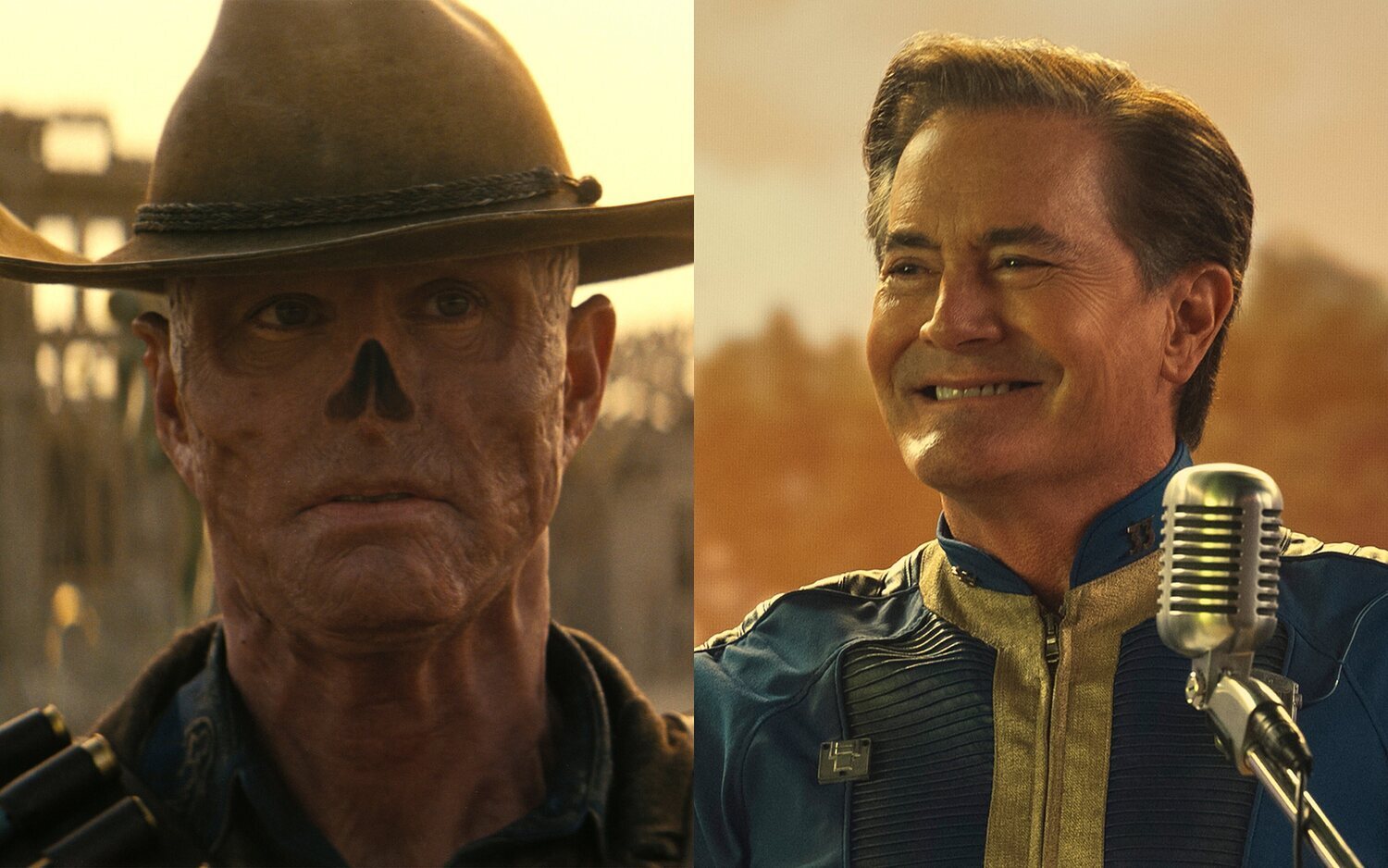 Walton Goggins y Kyle MacLachlan en Fallout