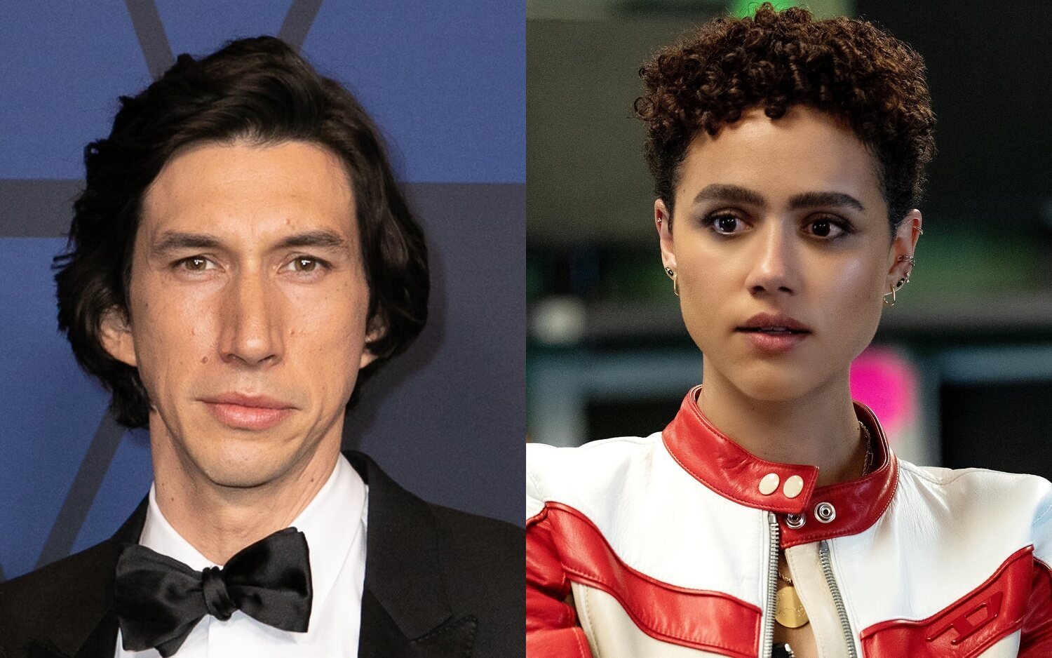 Adam Driver y Nathalie Emmanuel