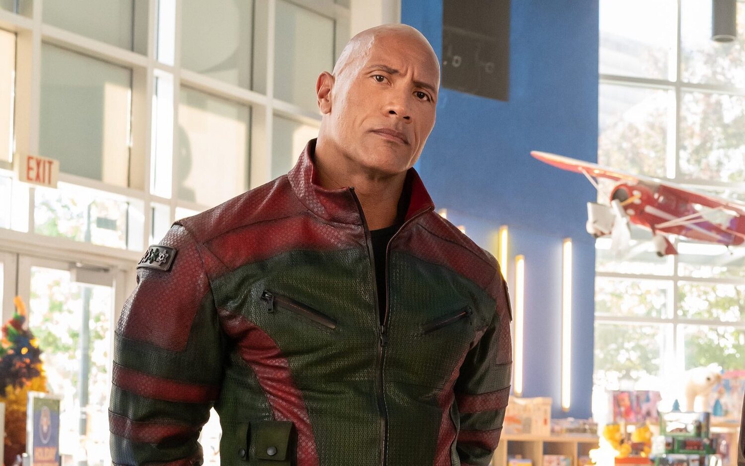 Dwayne Johnson en el rodaje de 'Red One'