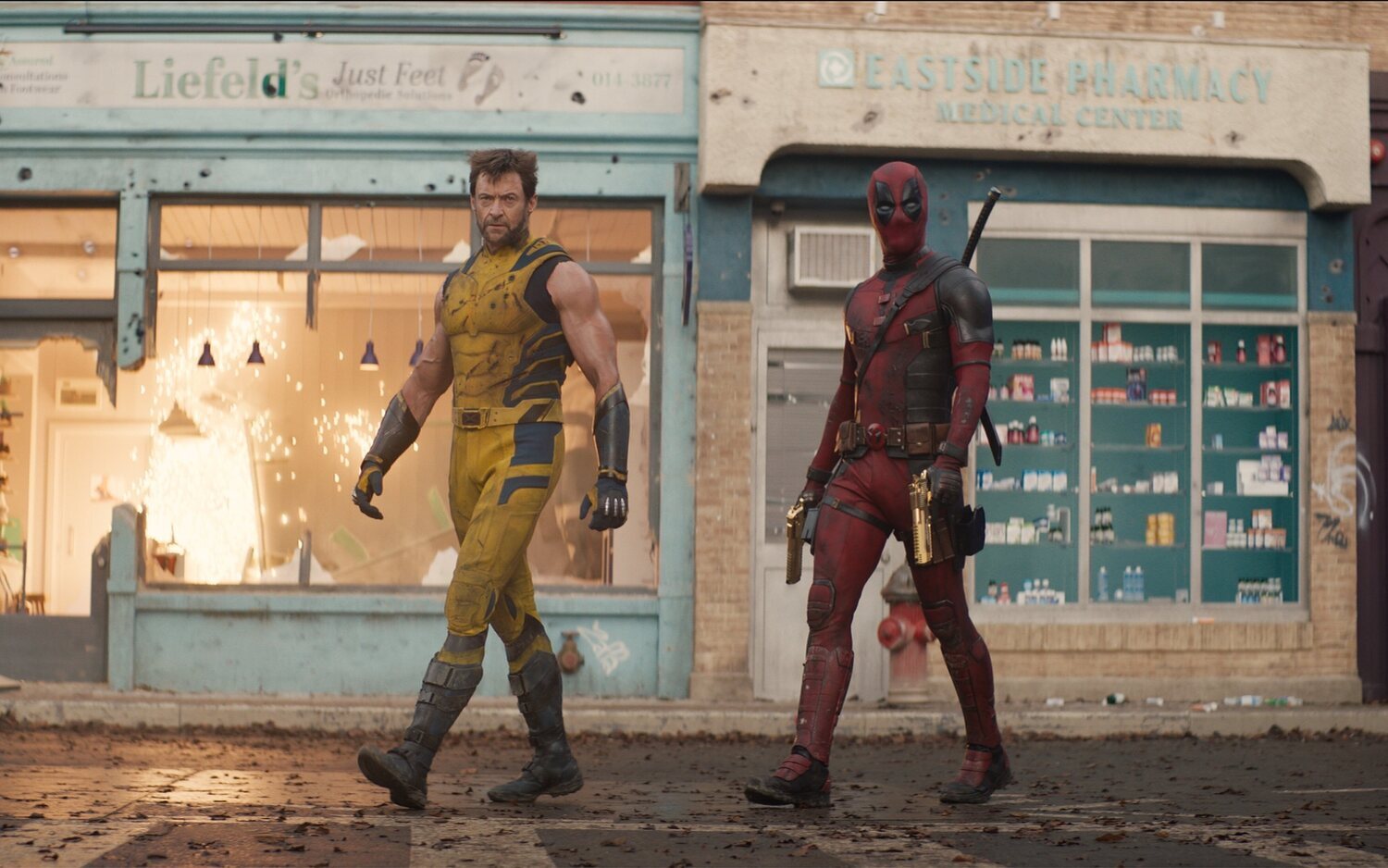 Hugh Jackman y Ryan Reynolds en 'Deadpool y Lobezno'