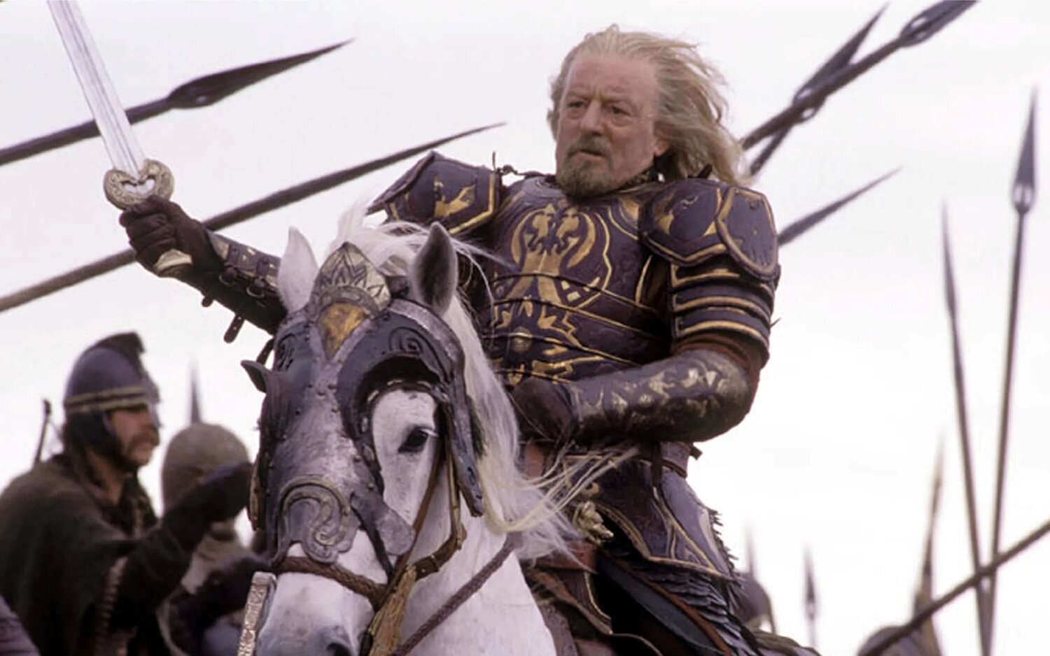 Bernard Hill como el rey Théoden en 'El señor de los anillos'