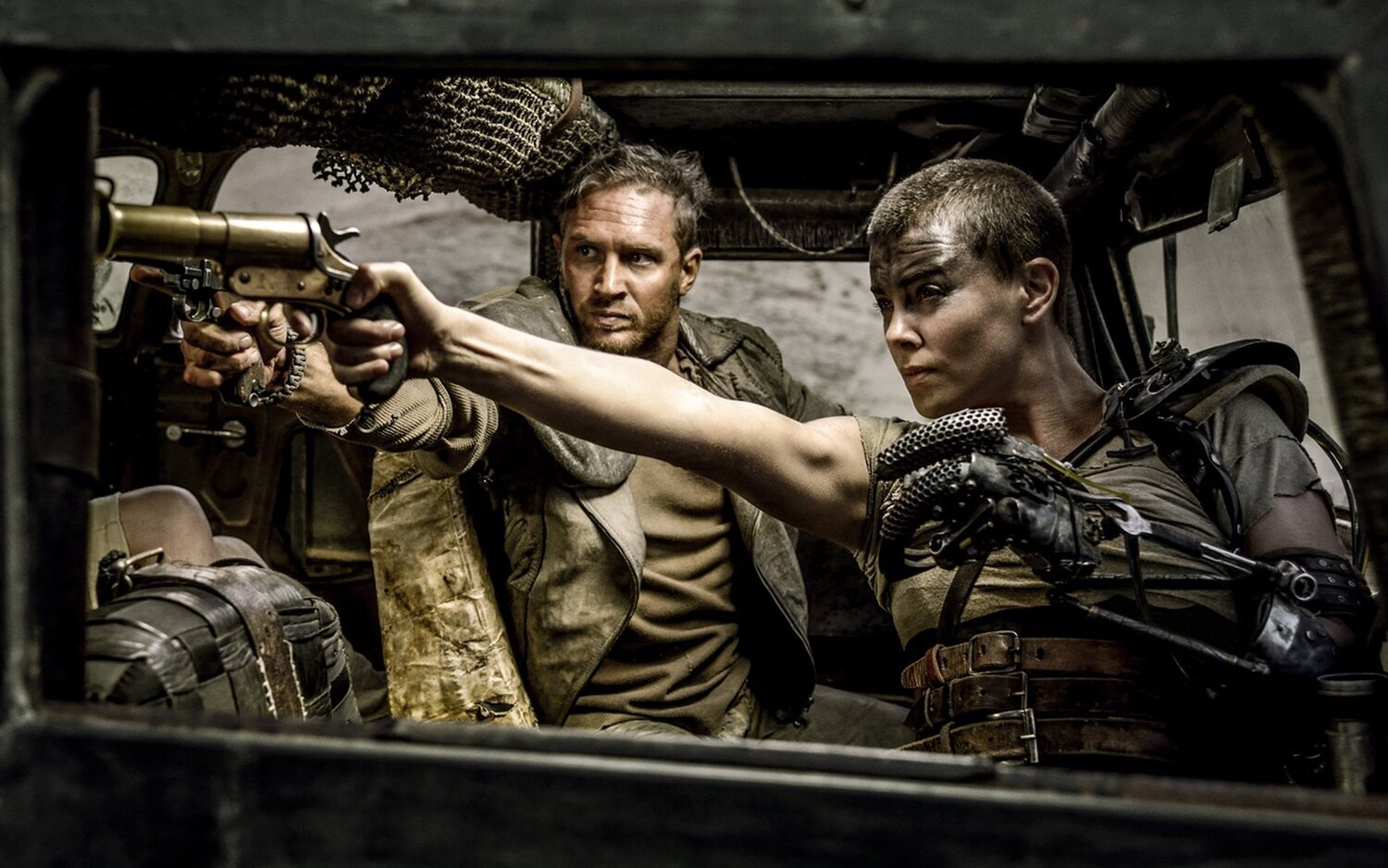 Tom Hardy y Charlize Theron en 'Mad Max: Furia en la carretera'