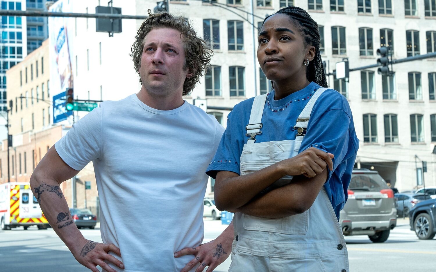 Jeremy Allen White y Ayo Edebiri en 'The Bear'