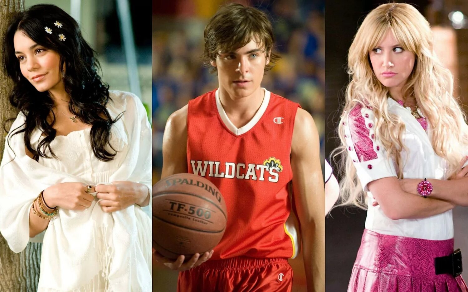 Vanessa Hudgens, Zac Efron y Ashley Tisdale en 'High School Musical'