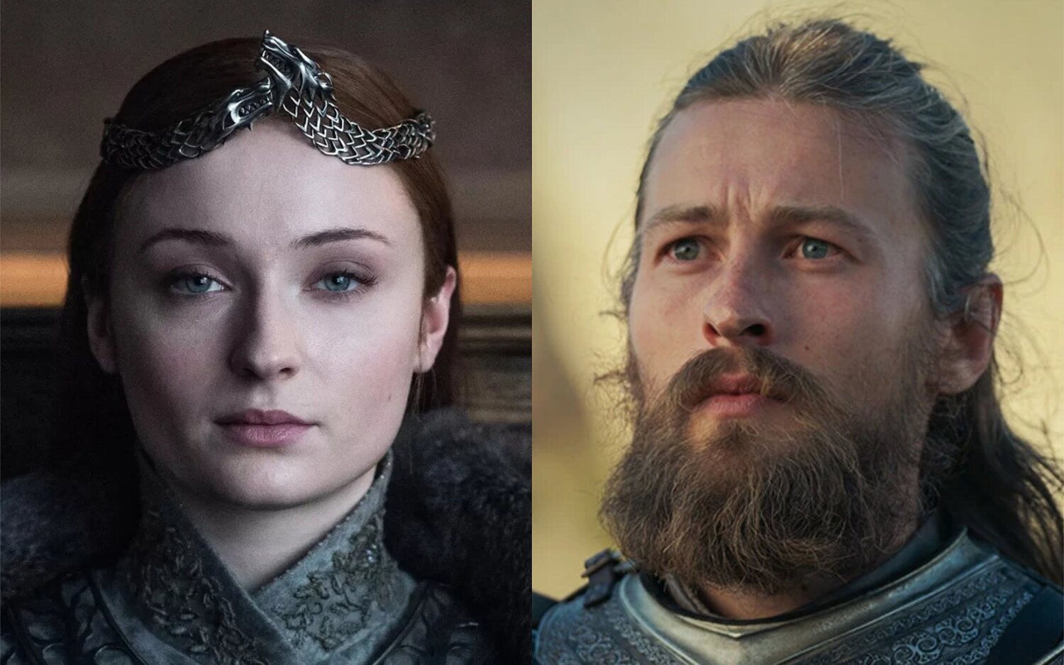 Sansa Stark en 'Juego de Tronos' y Erryk Cargyll en 'La Casa del Dragón'