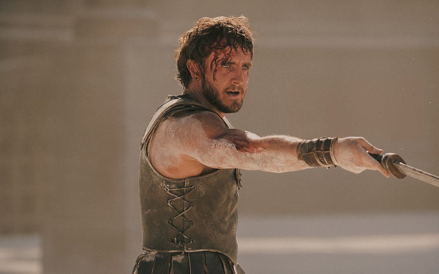 Paul Mescal y Pedro Pascal en 'Gladiator II'