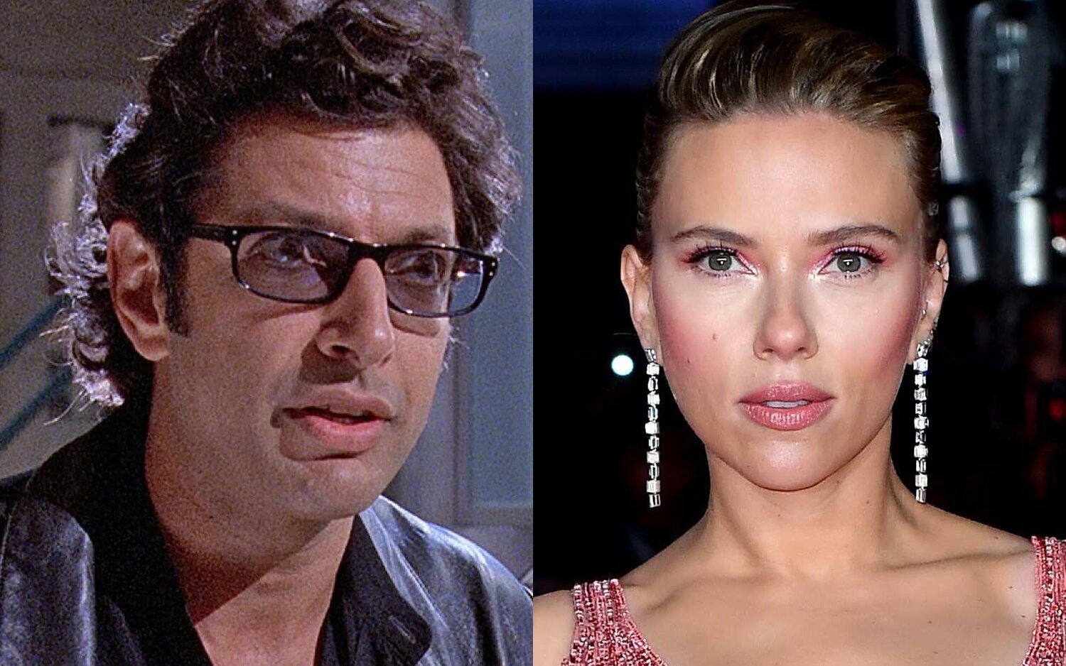 Jeff Goldblum en 'Parque Jurásico' y Scarlett Johansson en los BAFTA 2020