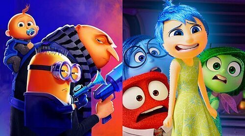 'Gru 4' le quita el número 1 a 'Del revés 2' en la taquilla española, pero juntas demuestran el poder de la animación