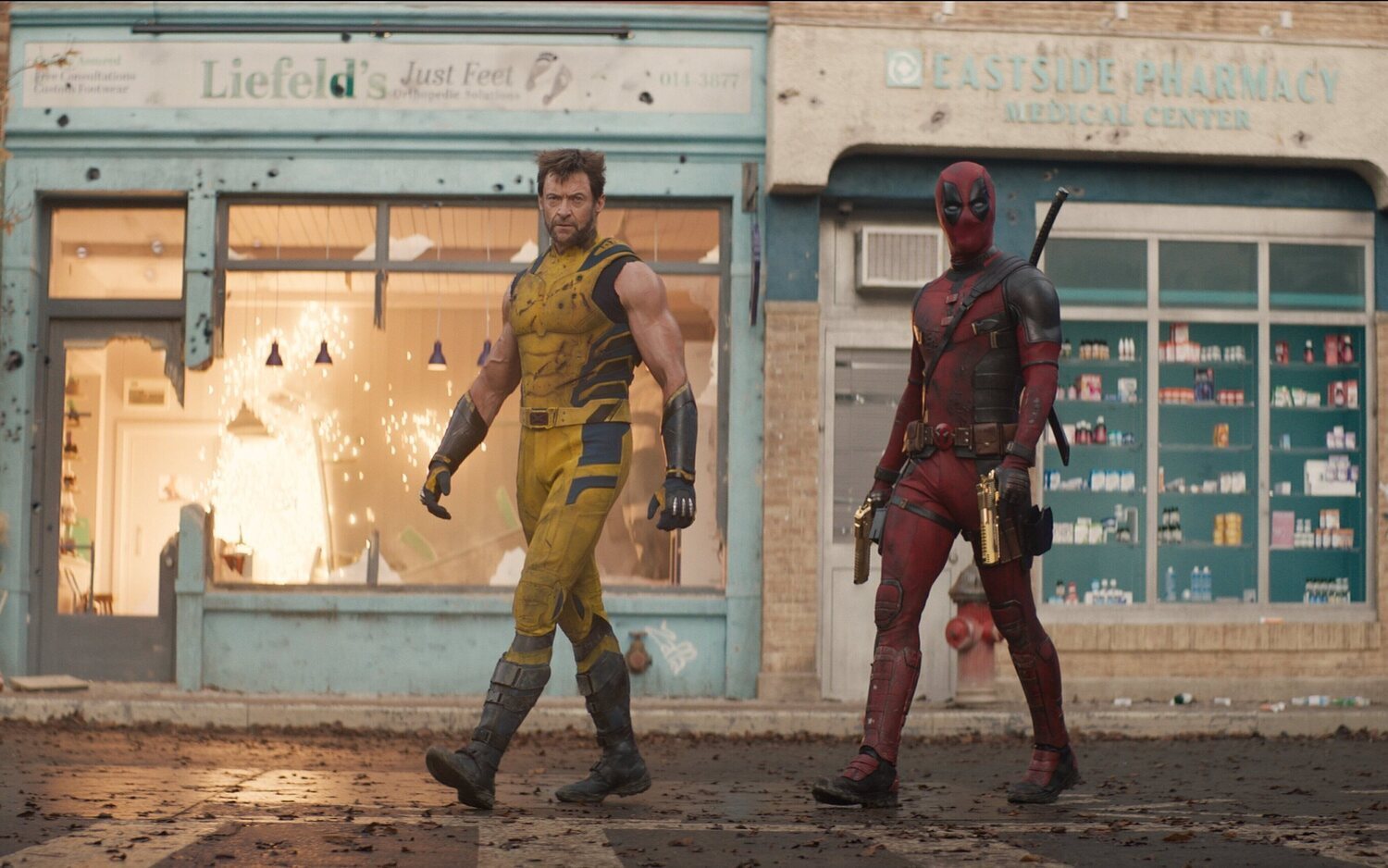 Hugh Jackman y Ryan Reynolds en 'Deadpool y Lobezno'