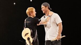 Chris Hemsworth aparece por sorpresa en un concierto de Ed Sheeran tocando la batería