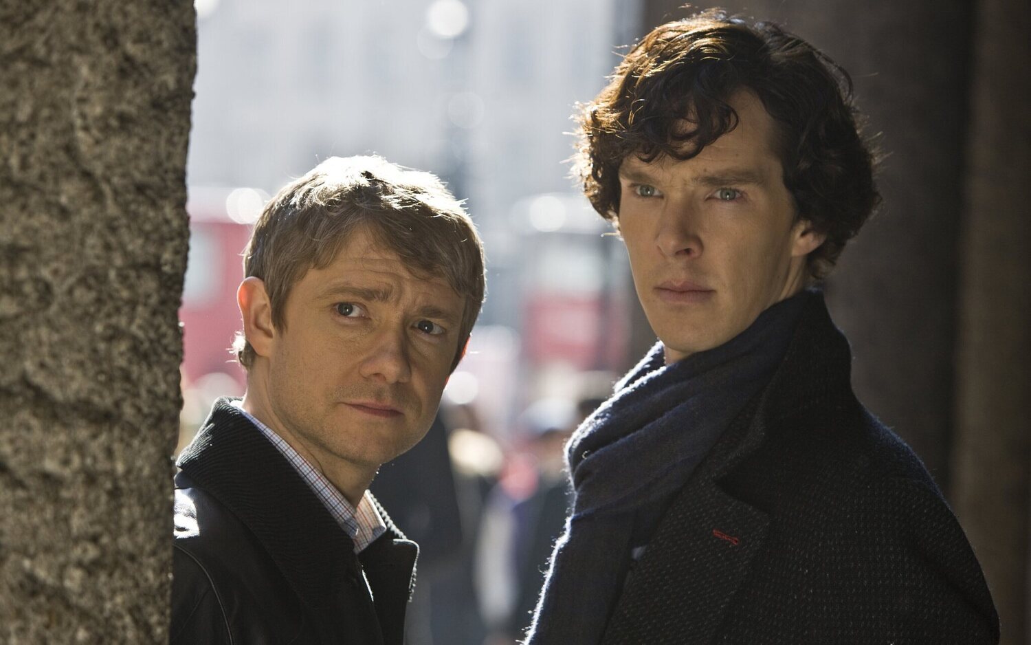 Cumberbatch y Freeman en 'Sherlock'